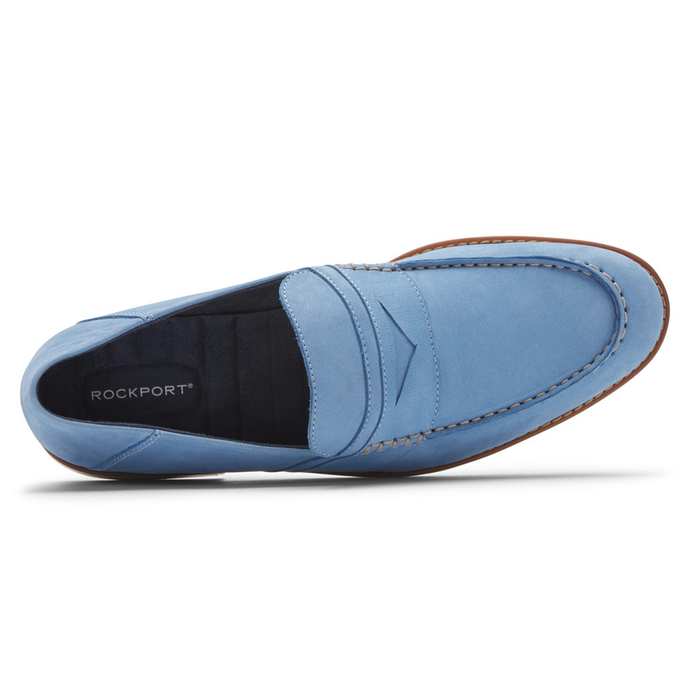 Mocassins Rockport Homem Azuis - Style Purpose 3 Penny - 30642CGPV